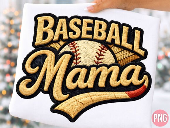 Baseball Mama Sport Embroidery Patch PNG Review