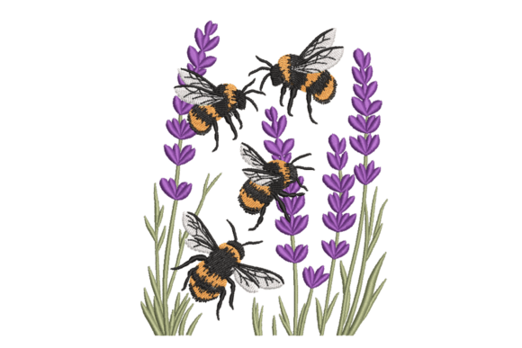 Bees in Lavender – Garden