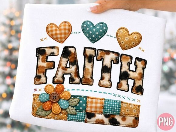 Faith Faux Embroidery Patchwork PNG Review