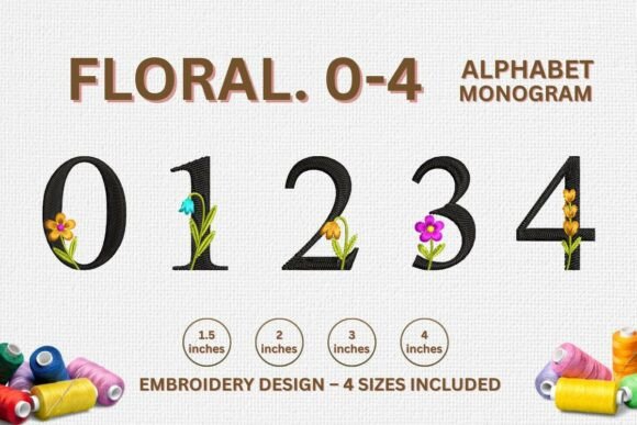 Floral Embroidery Letter Designs 0-4: A Seasonal Designerβs Review