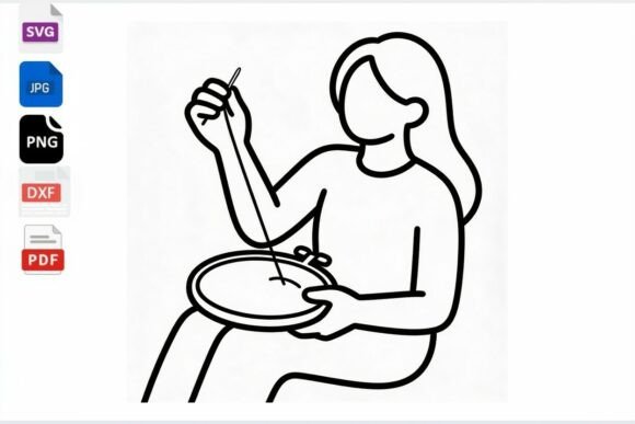 h1Embroidery Hoop Woman Line Art SVG Review for Craft Fair Sellers/h1