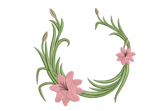 h1Pink Lily Floral Wreath: A Craft Fair Embroidery Standout/h1