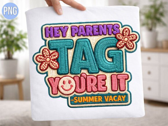 Retro Embroidery Parents Vacay PNG SHIRT