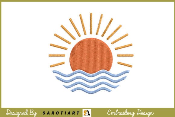 Summer Sunshine Embroidery Design: A Delicate Touch for Personalized Gifts