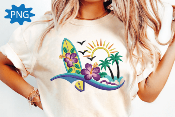 Summer Surfboard Machine Embroidery File Review