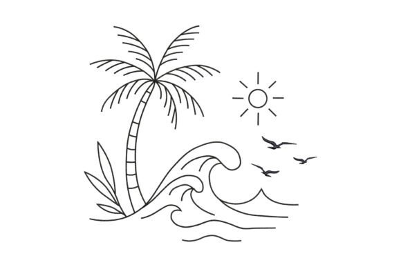 Tropical Beach Scene: A Seasonal Embroidery Design Review for Holiday & Gift Makers