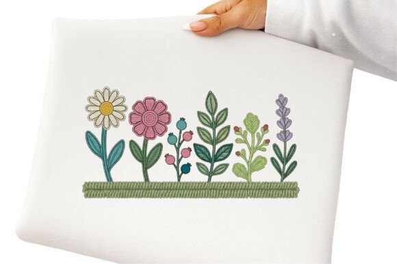 Wildflower Line Art Embroidery PNG โ A Designerโs Honest Review for Boutique Sweatshirt Embellishment